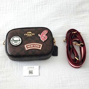 Mini Jamie Camera Bag In Signature Canvas With Ski Patches